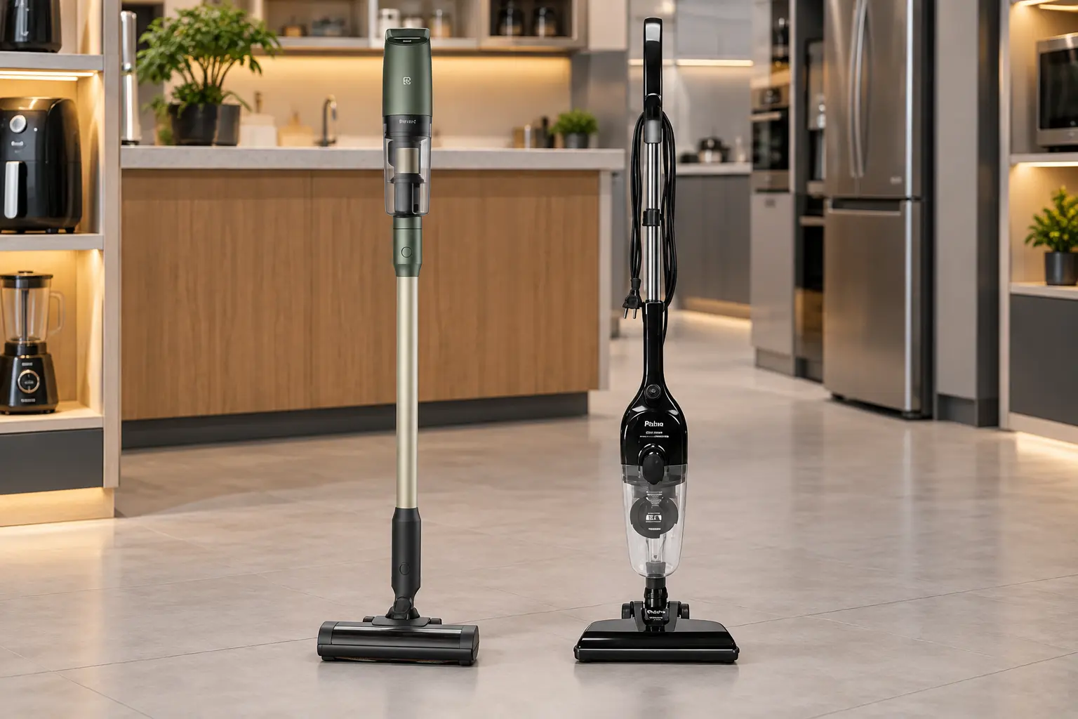 PTEC200 sem fio ou PAS1600P com cabo: duas rotinas de limpeza