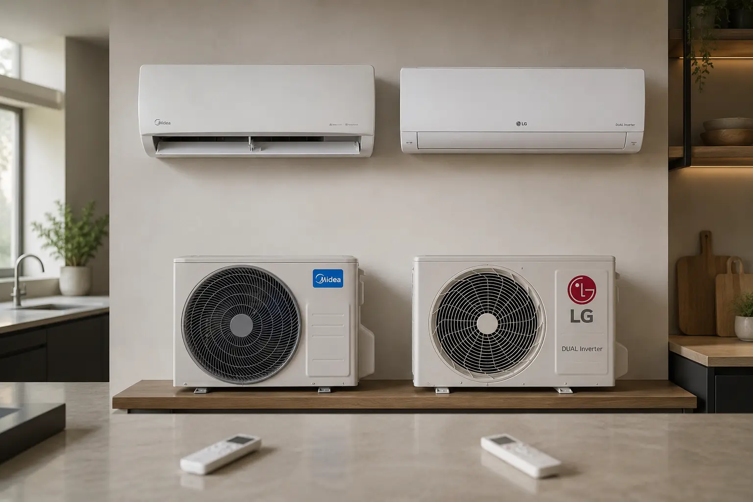 Midea AI Ecomaster ou LG Dual Inverter: perfis diferentes de uso