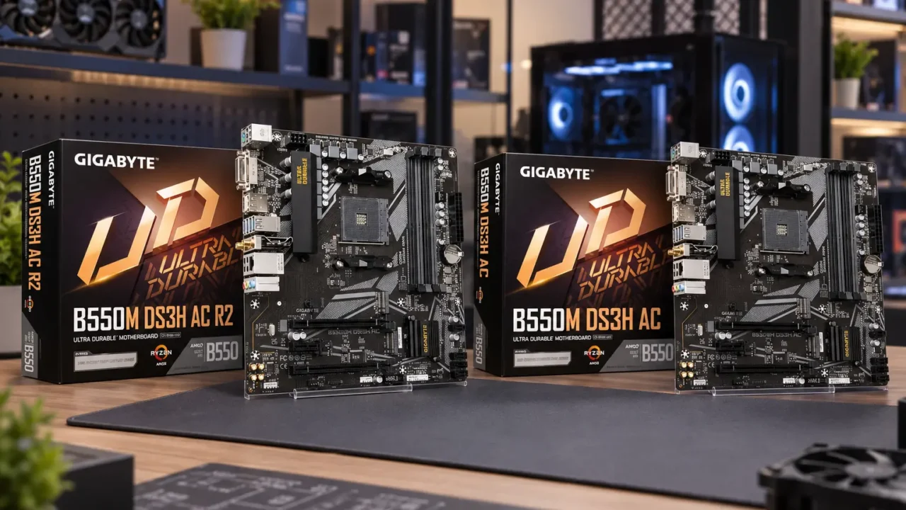 B550M DS3H AC R2 e Rev.1.5: DisplayPort ou DVI-D pesa na escolha