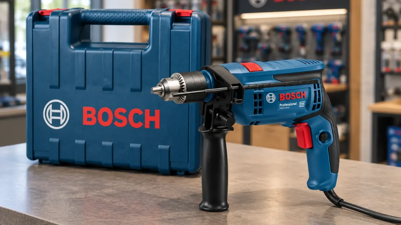 Bosch GSB 13 RE-M prioriza perfuração; bateria amplia a versatilidade
