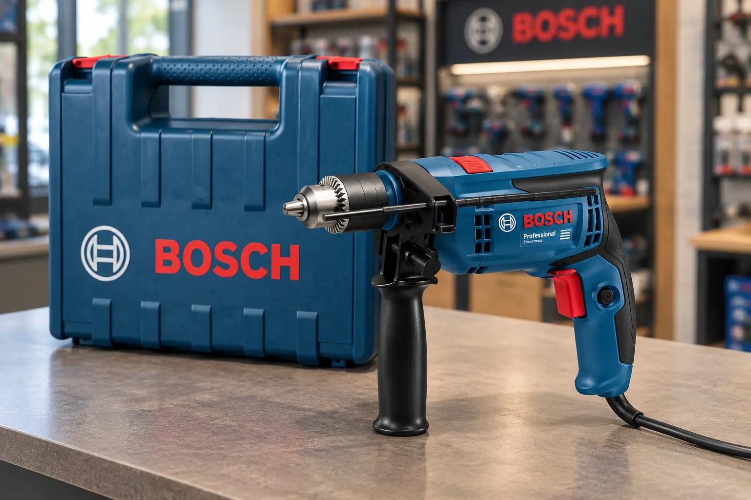 Bosch GSB 13 RE-M prioriza perfuração; bateria amplia a versatilidade