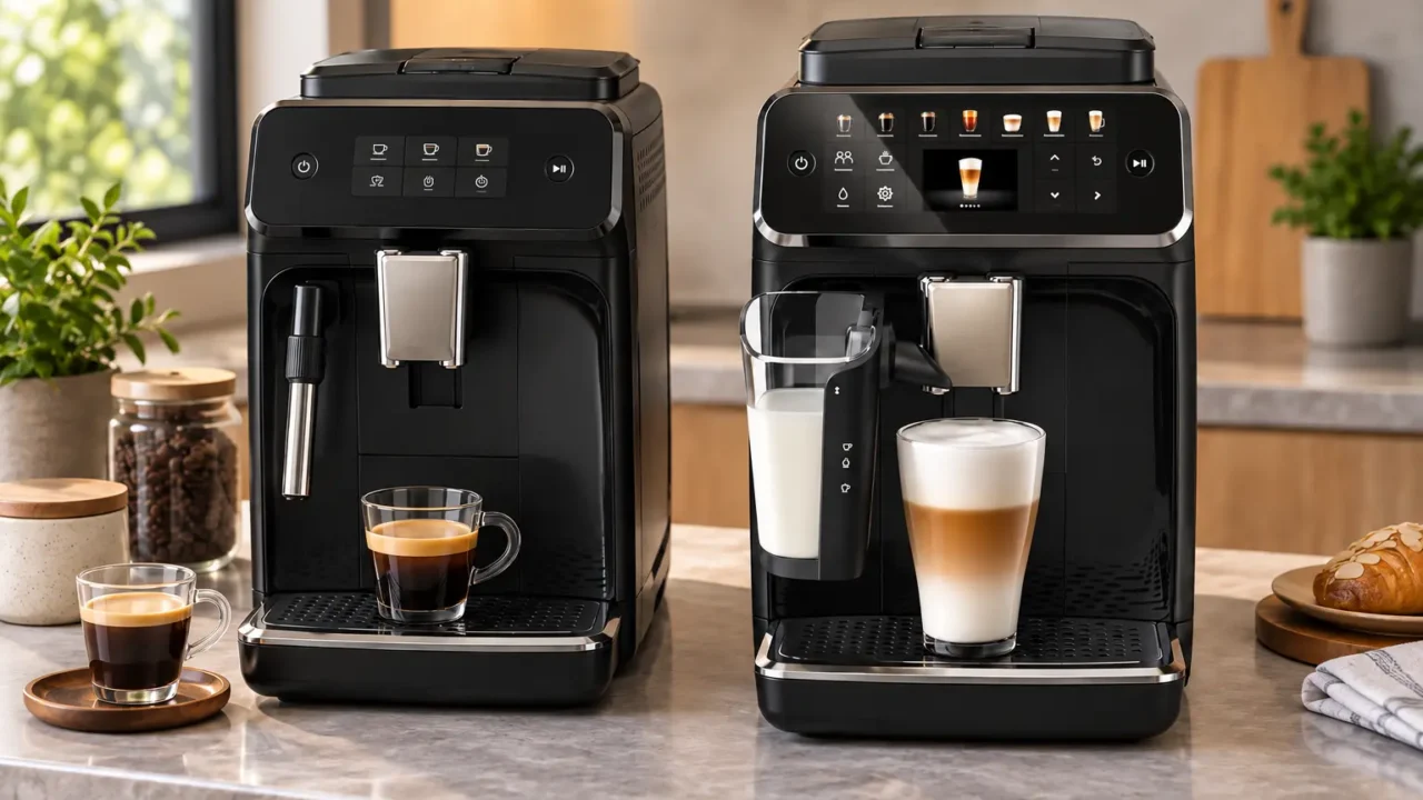 Série 1200 ou 4400 LatteGo: a rotina muda nas bebidas com leite