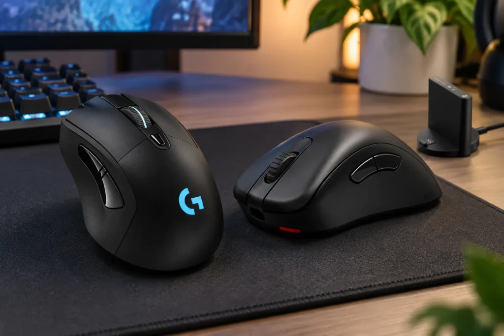 G703 e ZOWIE EC2-DW 4K se separam por ergonomia e foco competitivo