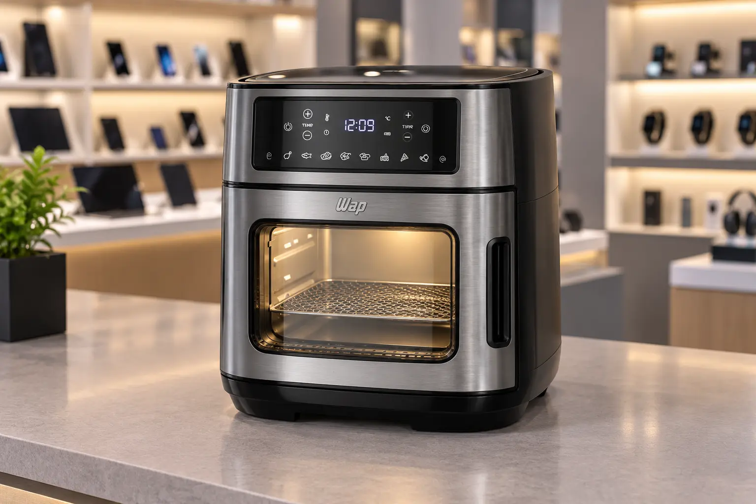 Air fryer oven 12L: o espaço interno pesa mais que a capacidade