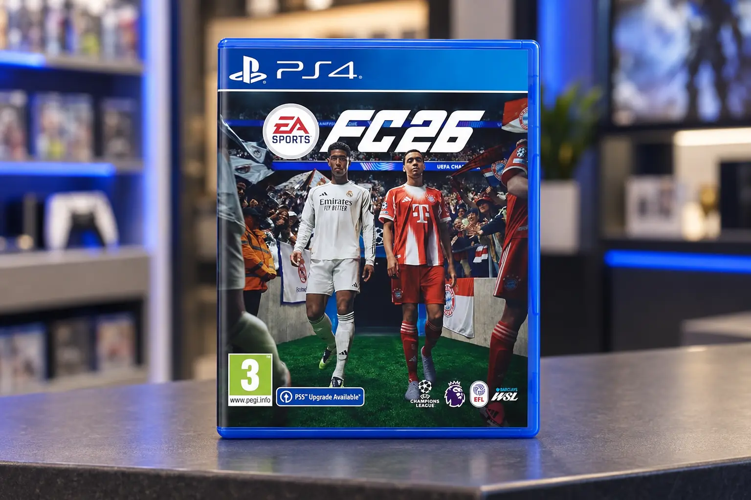 No EA Sports FC 26, PS4 ou Xbox depende da geração do seu console