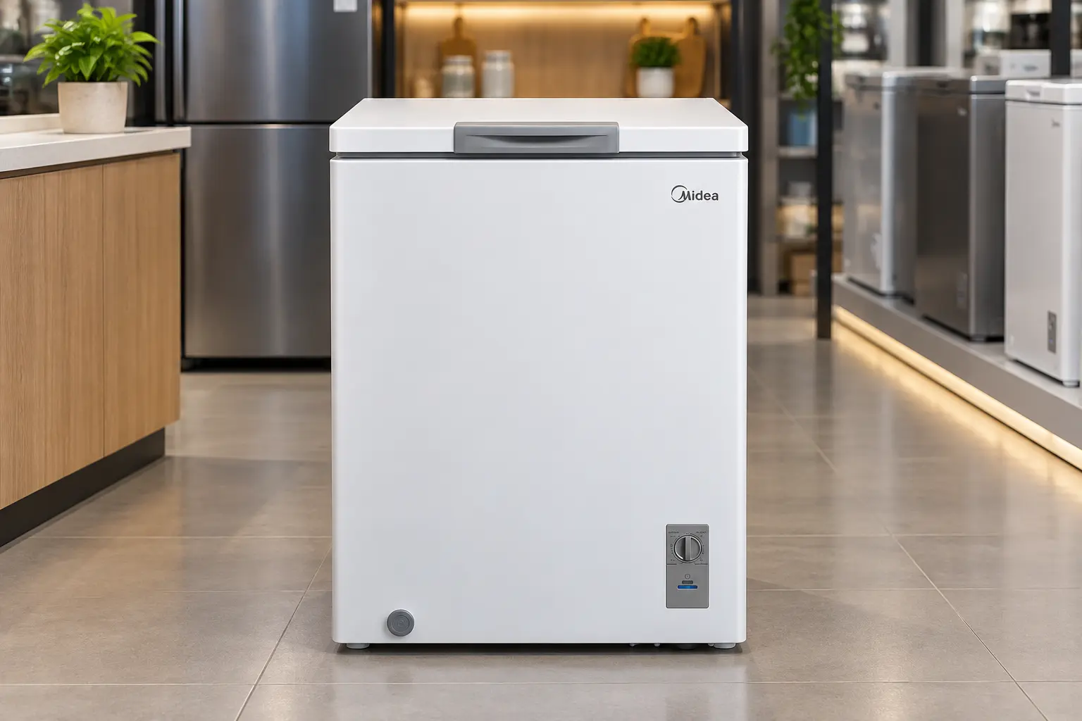 No freezer Midea Inverter, 100L, 142L e 198L atendem usos diferentes