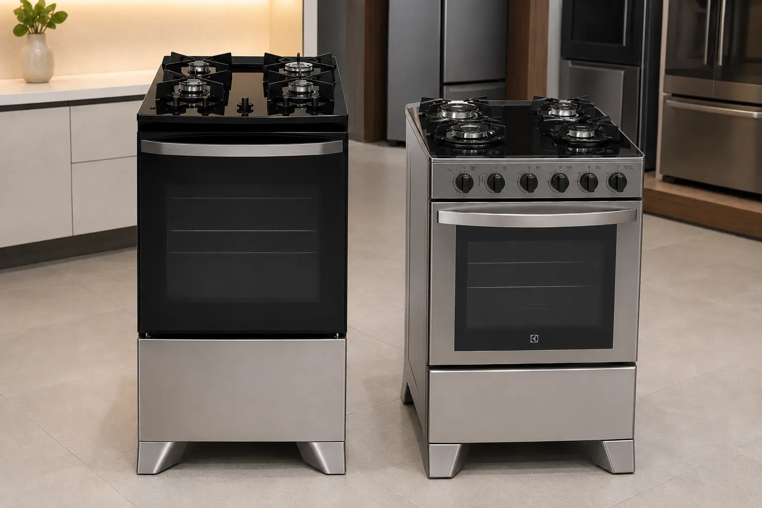Fogão 4 bocas Atlas ou Electrolux: recursos mudam o uso na cozinha