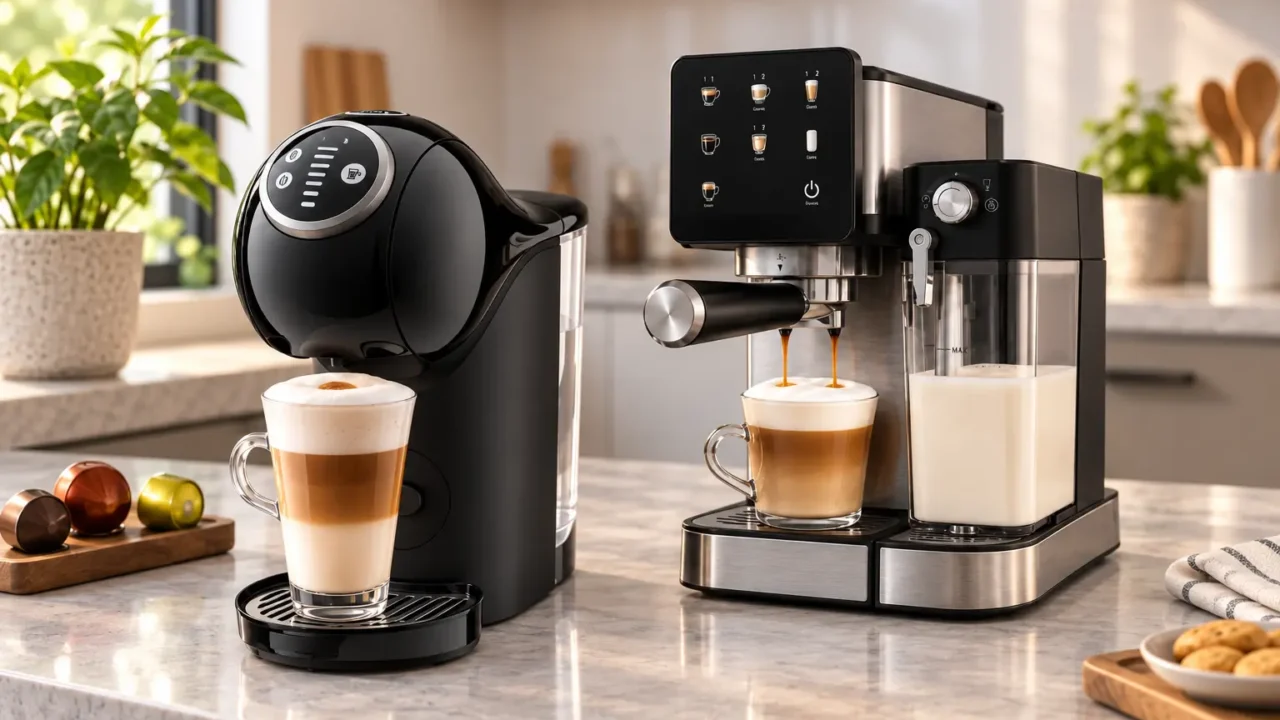 Genio S Plus ou Dolce Latte: cápsulas ou café em pó e leite
