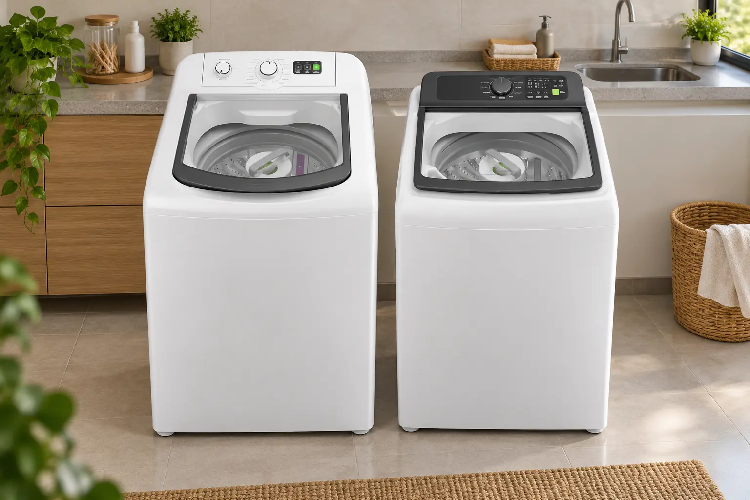 Consul CWN14AB ou CWM09AB: 14 kg ou 9 kg mudam capacidade e ciclos