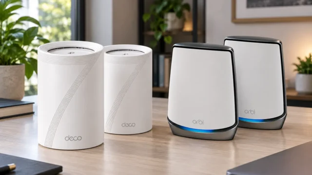 Deco BE65 e Orbi RBK852: a diferença está nas portas Ethernet