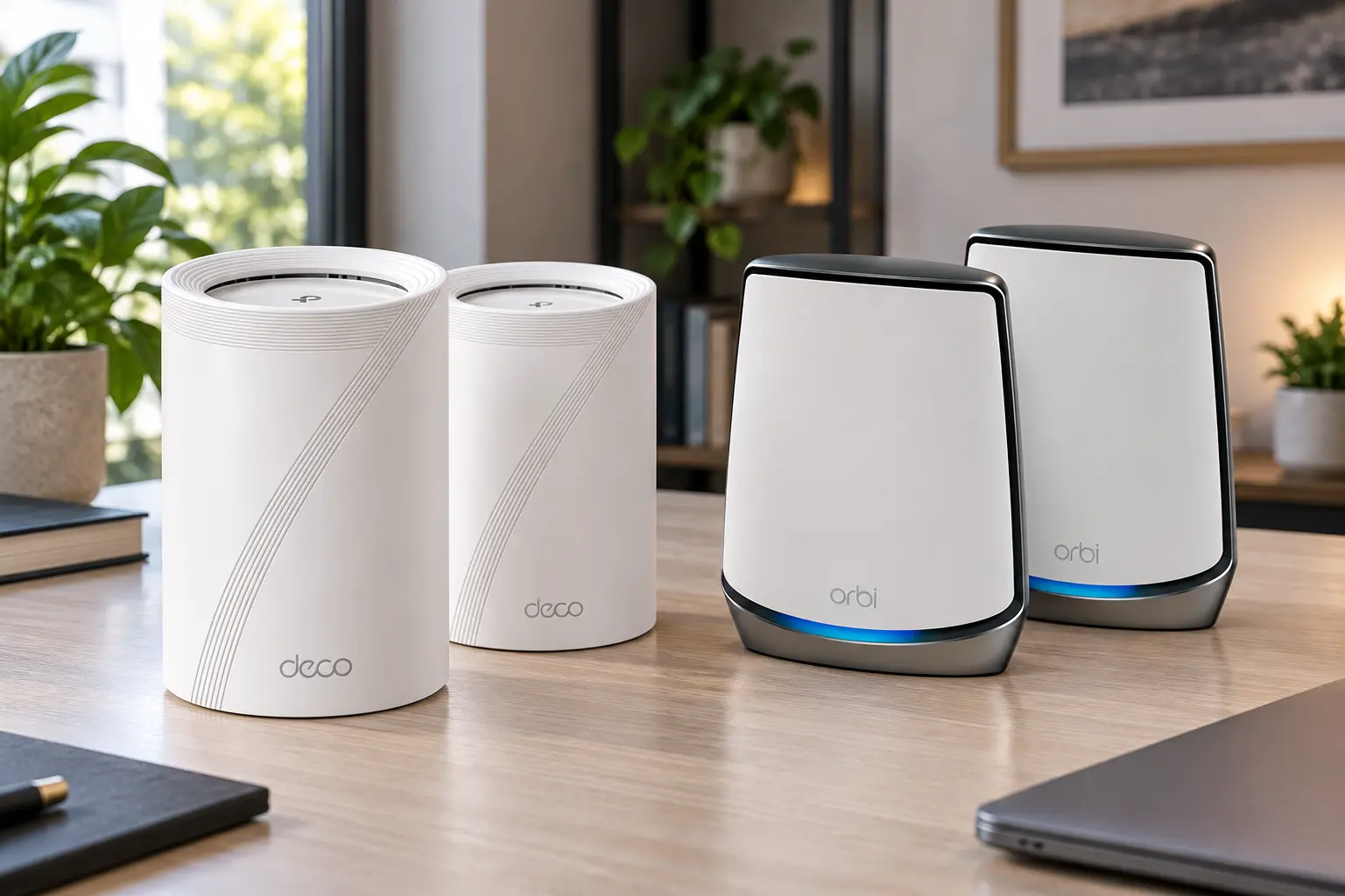 Deco BE65 e Orbi RBK852: a diferença está nas portas Ethernet