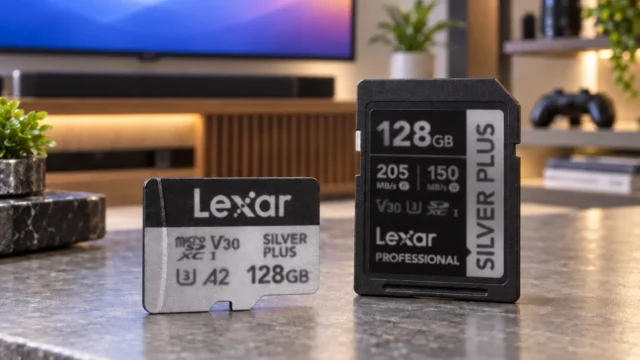 Lexar Silver Plus 128GB: microSDXC ou SDXC depende do slot