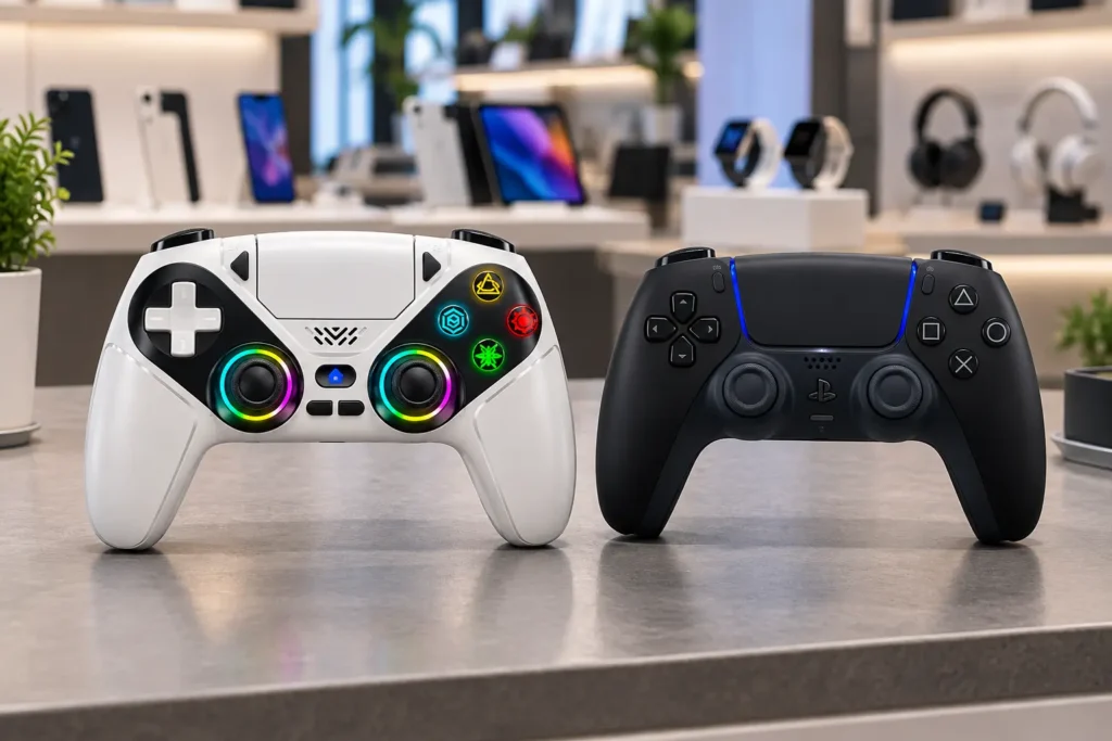 DualSense ou Gamrombo: recursos do PS5 ou macro, turbo e Windows