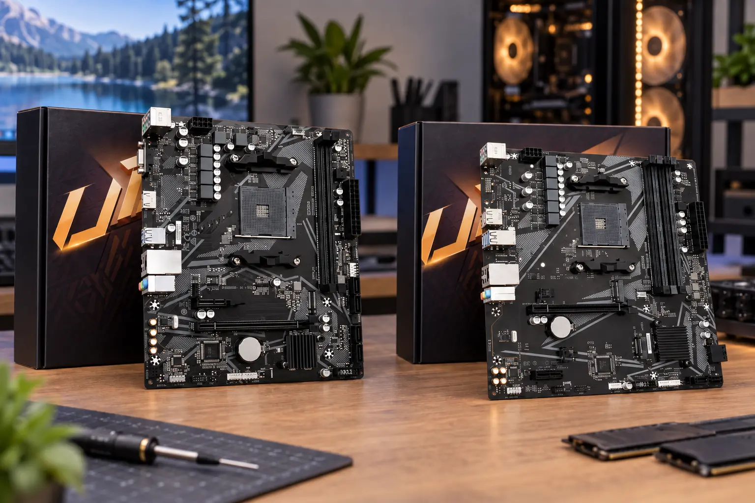 A520M K V2 e B550M K: a diferença está na expansão de RAM