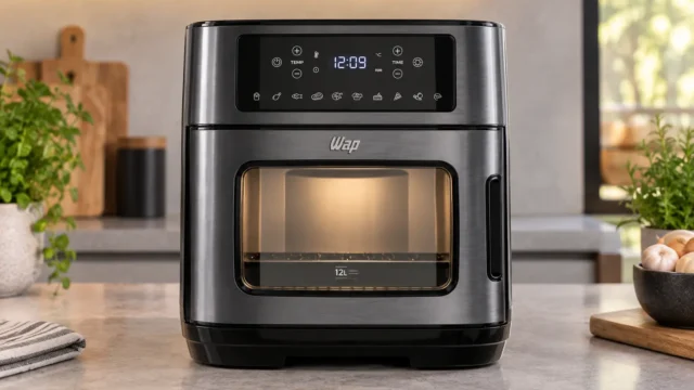 Nas Air Fryers WAP, 12L em dois níveis ou 10L com duplo aquecimento
