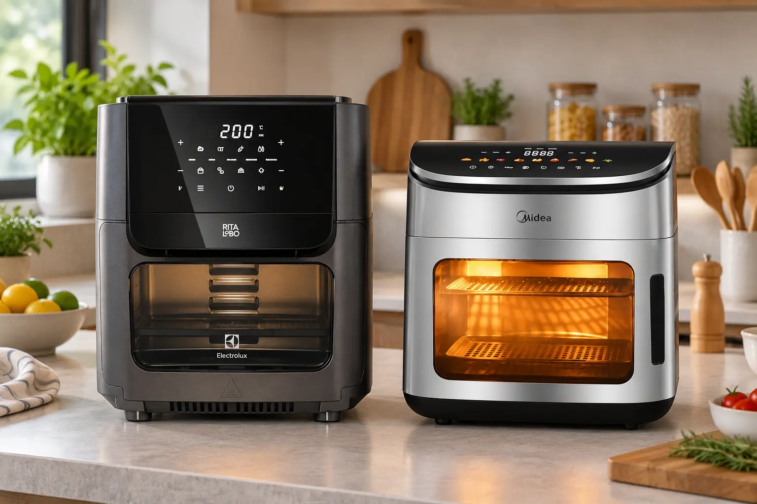 Midea 12L ou Electrolux EAF85: funções de preparo e potência em foco