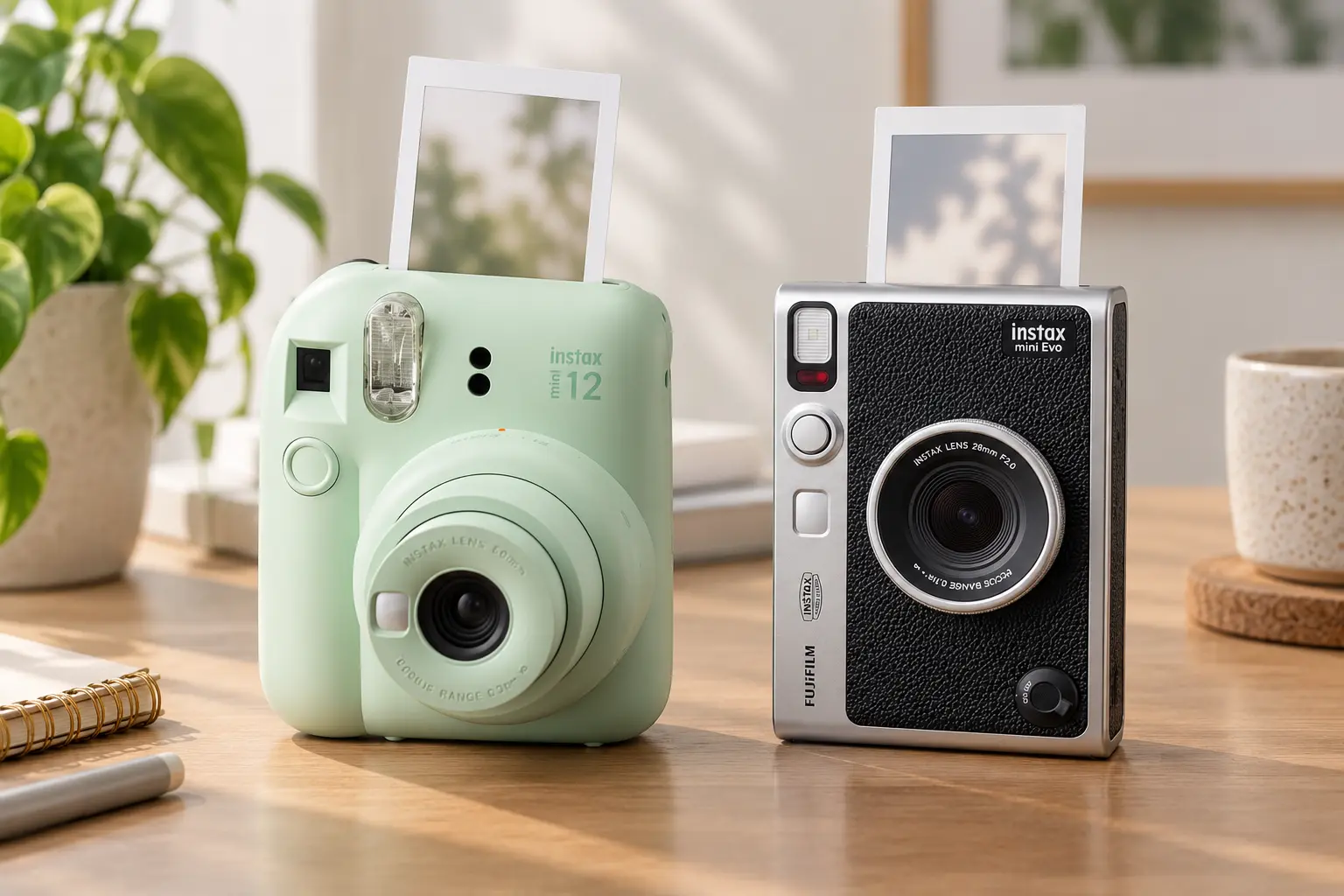 Instax Mini 12 ou Mini Evo: a diferença está no app e no microSD