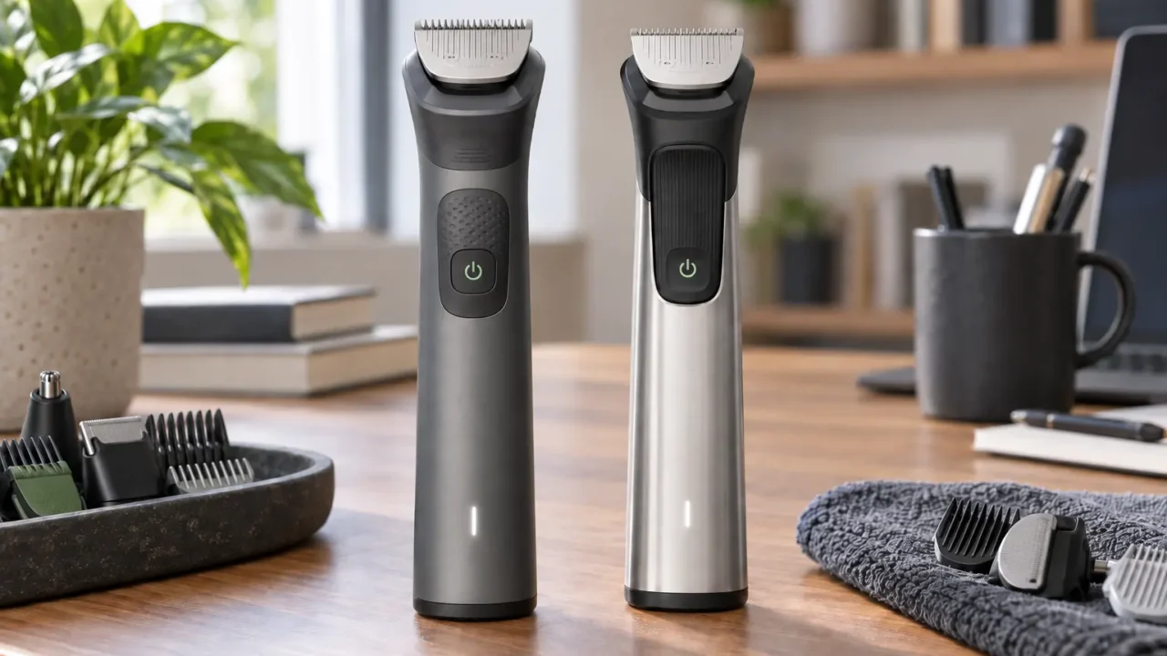 Philips Série 7000: 13 em 1 é enxuto; 22 peças traz mais regulagens