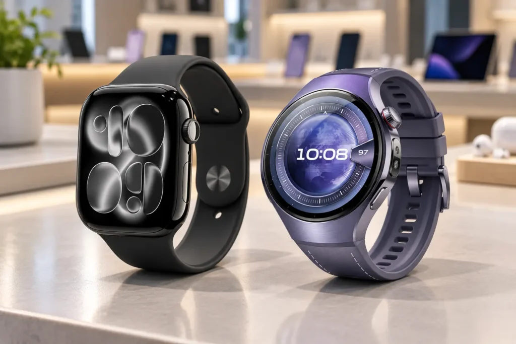 Apple Watch Series 11 ou Huawei Watch 5: ecossistema e sensores de saúde