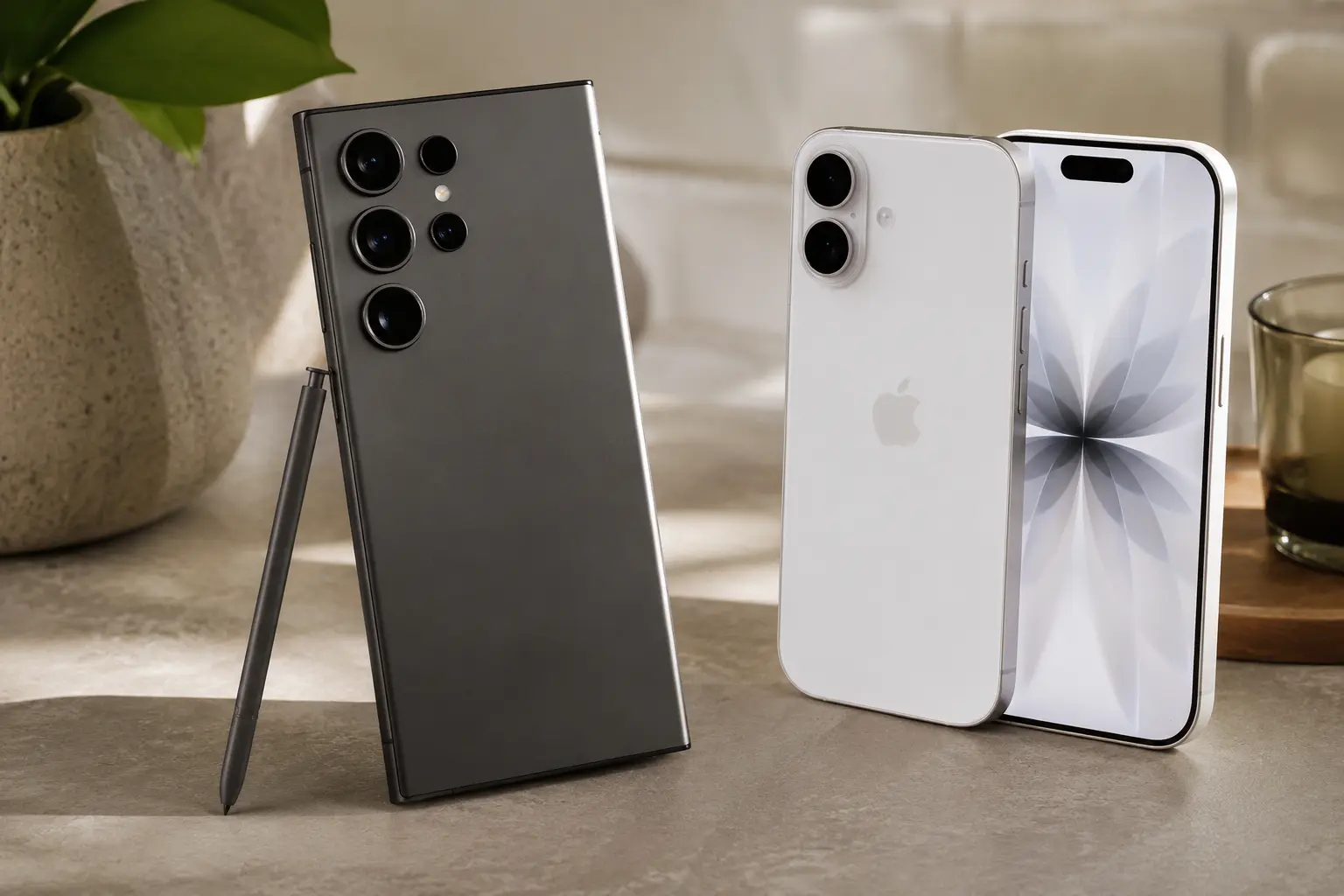 Galaxy S24 Ultra ou iPhone 17: a escolha muda de ecossistema