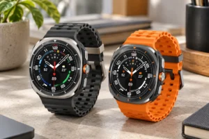 Galaxy Watch Ultra 2025 Cinza ou Prata: a diferença está no acabamento