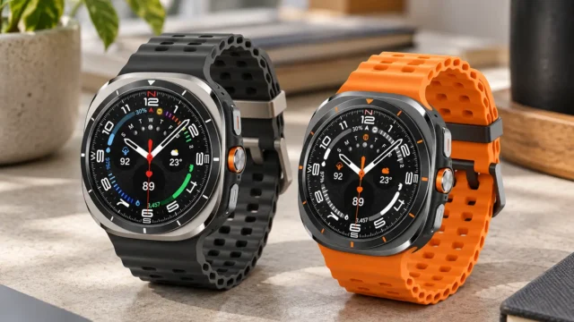 Galaxy Watch Ultra 2025 Cinza ou Prata: a diferença está no acabamento