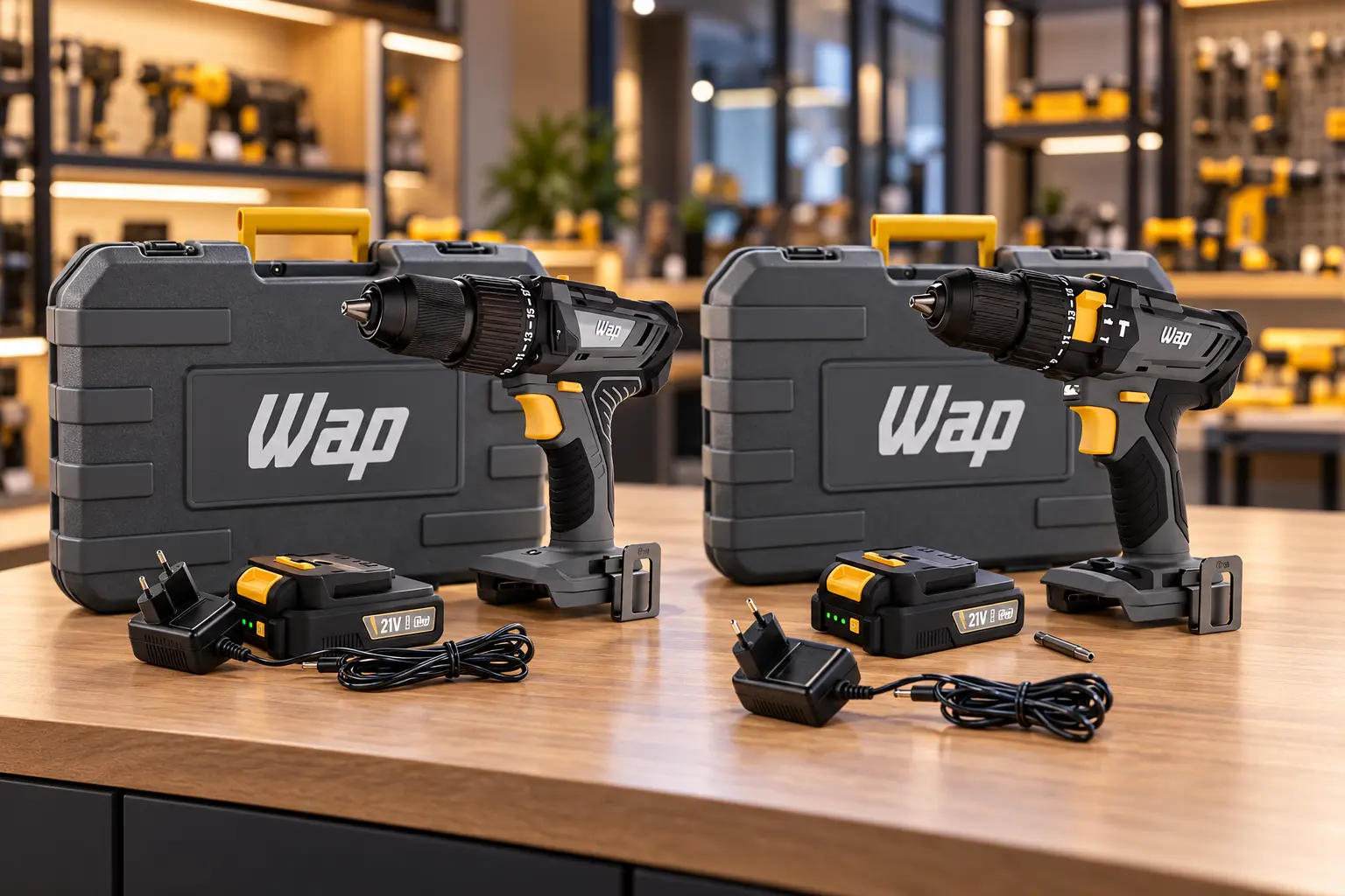WAP K21-ID01 ou K21-ID03: mandril de 10 ou 13 mm muda a perfuração