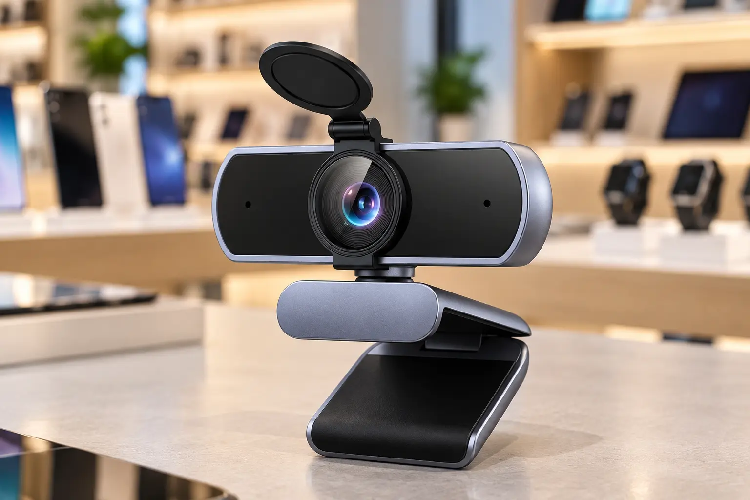 Webcam 4K fixa, PTZ ou áudio sem fio: três propostas bem diferentes