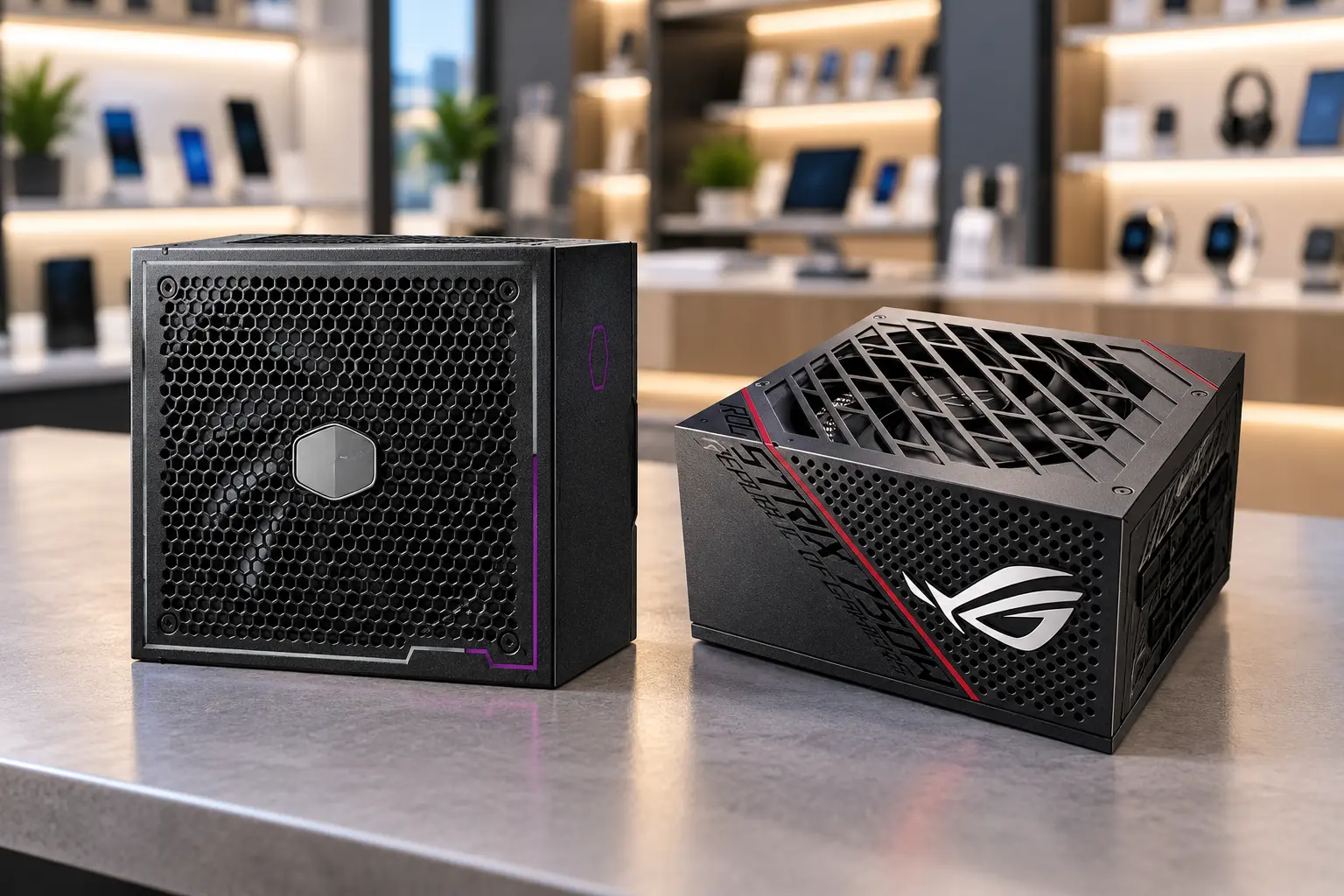 Cooler Master GXIII ou ROG Strix 750W: cabos, refrigeração e garantia