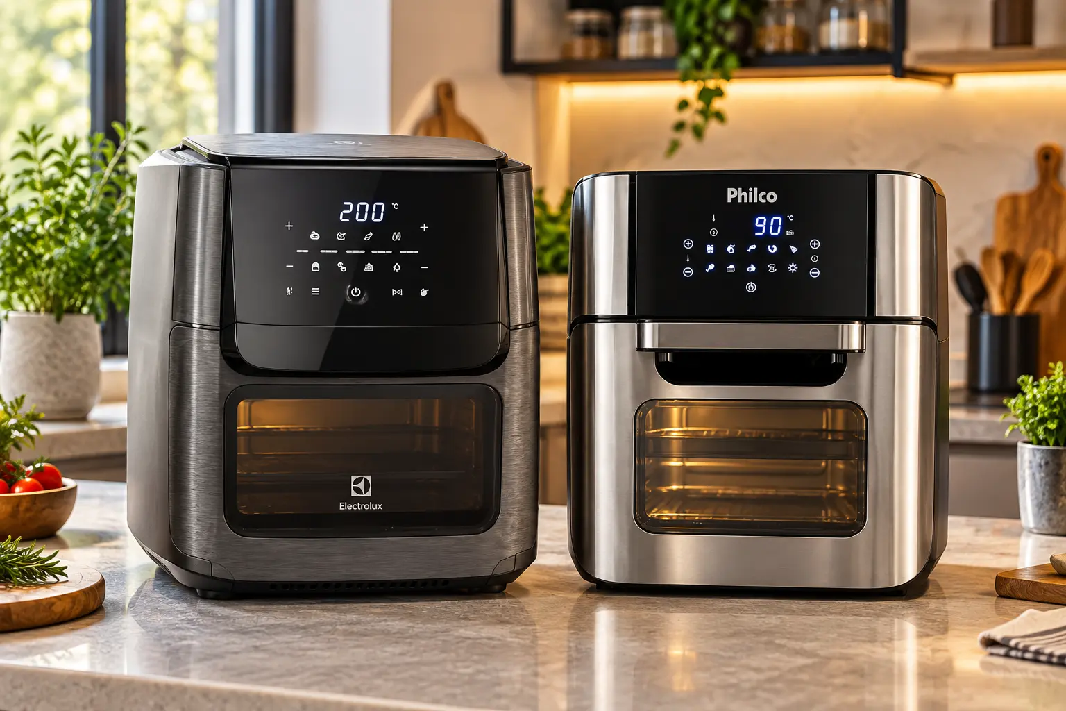 Electrolux EAF90 ou Philco PFR2200P: rotisserie ou desidratação