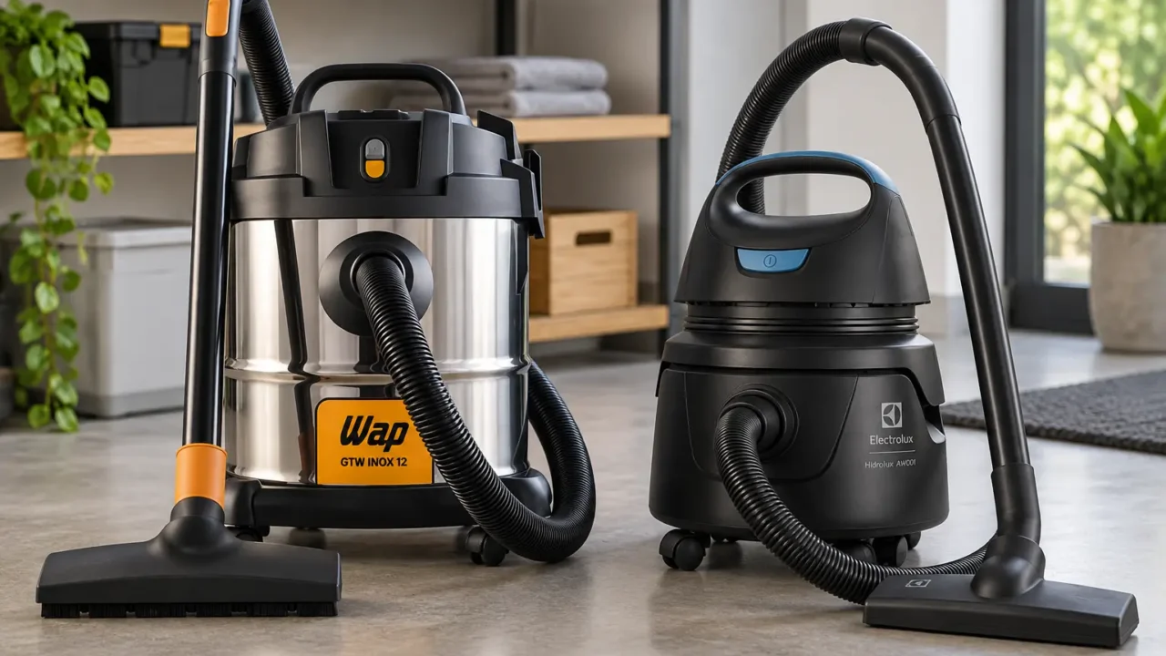 WAP GTW INOX 12 ou Electrolux AWD01: filtro e mobilidade pesam