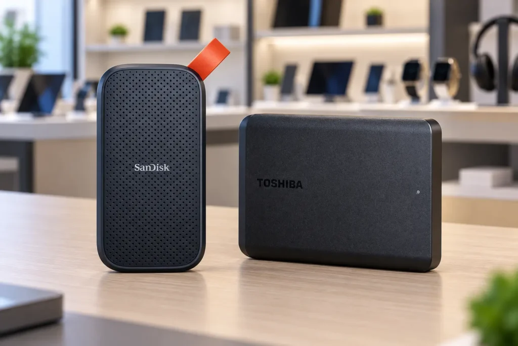 SanDisk SSD ou Toshiba Canvio: 1TB para prioridades diferentes