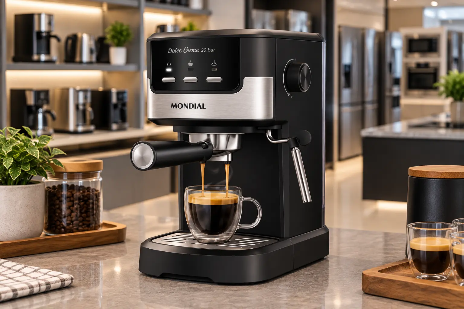 Na Dolce Crema C-21-E-CNP, 110V e 220V mantêm os mesmos recursos