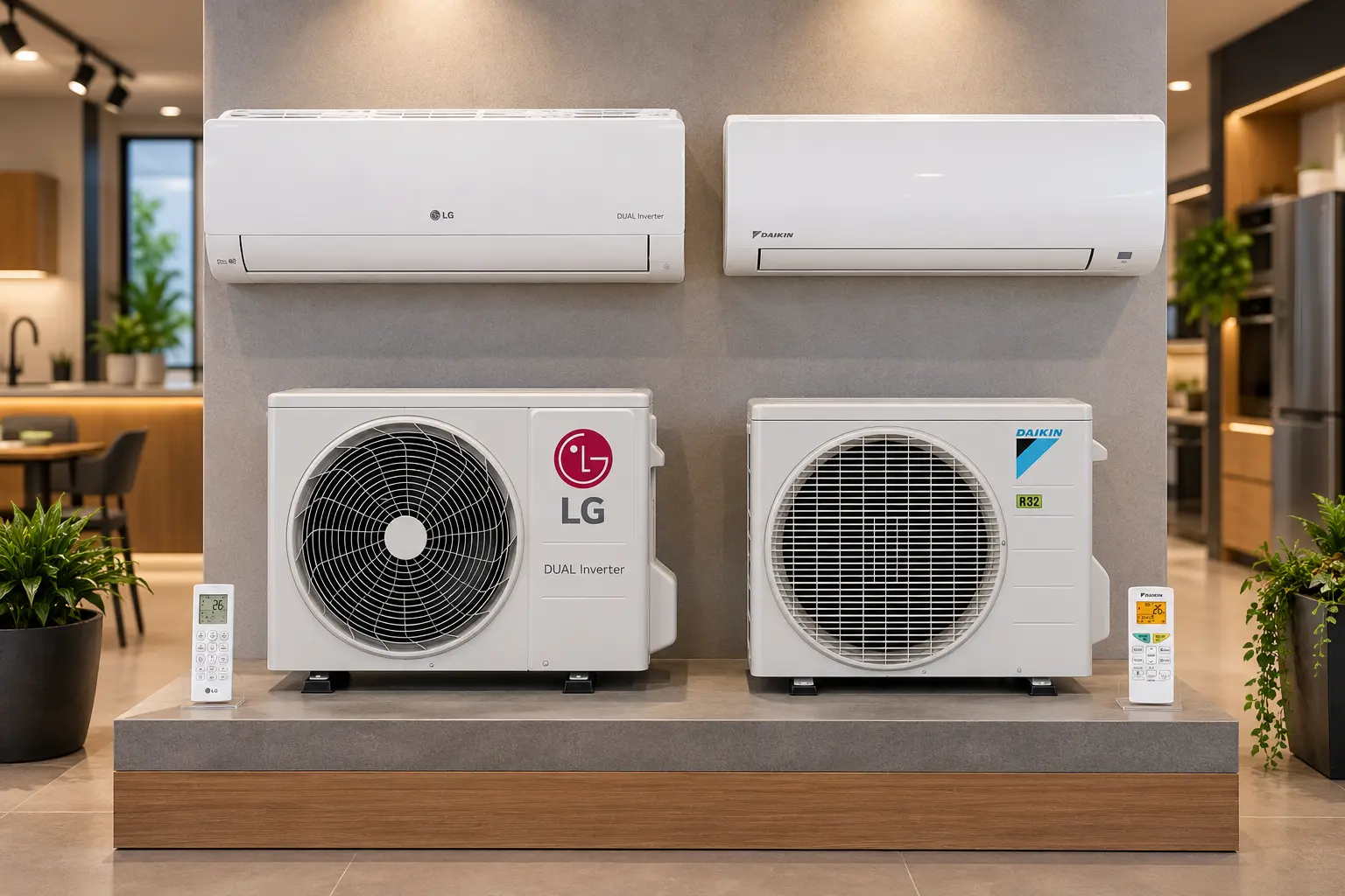 LG Dual Inverter ou Daikin Full Inverter: conectividade separa os dois