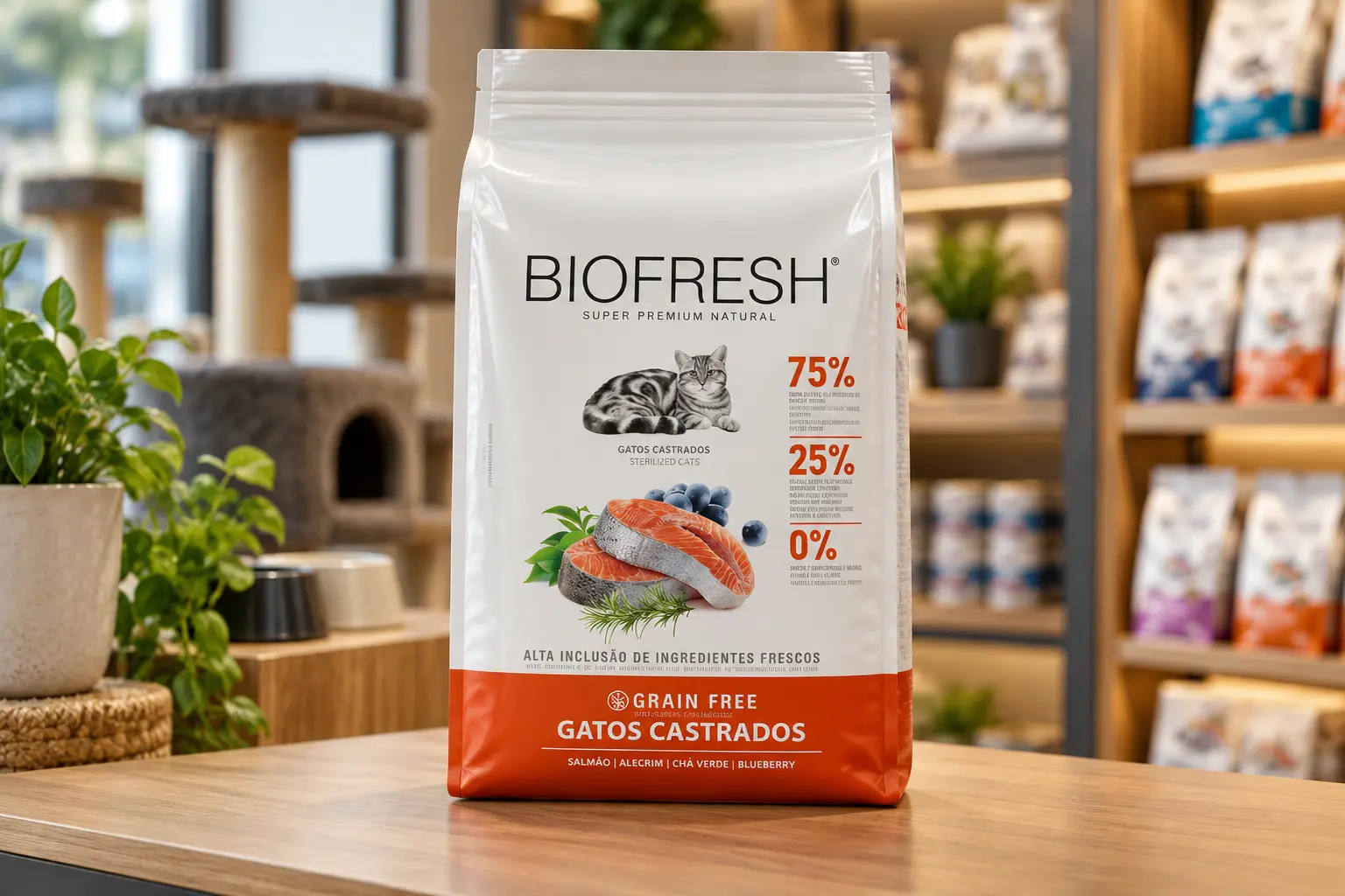 Biofresh vai de 400 g a 7,5 kg; Quatree entra com 10,1 kg