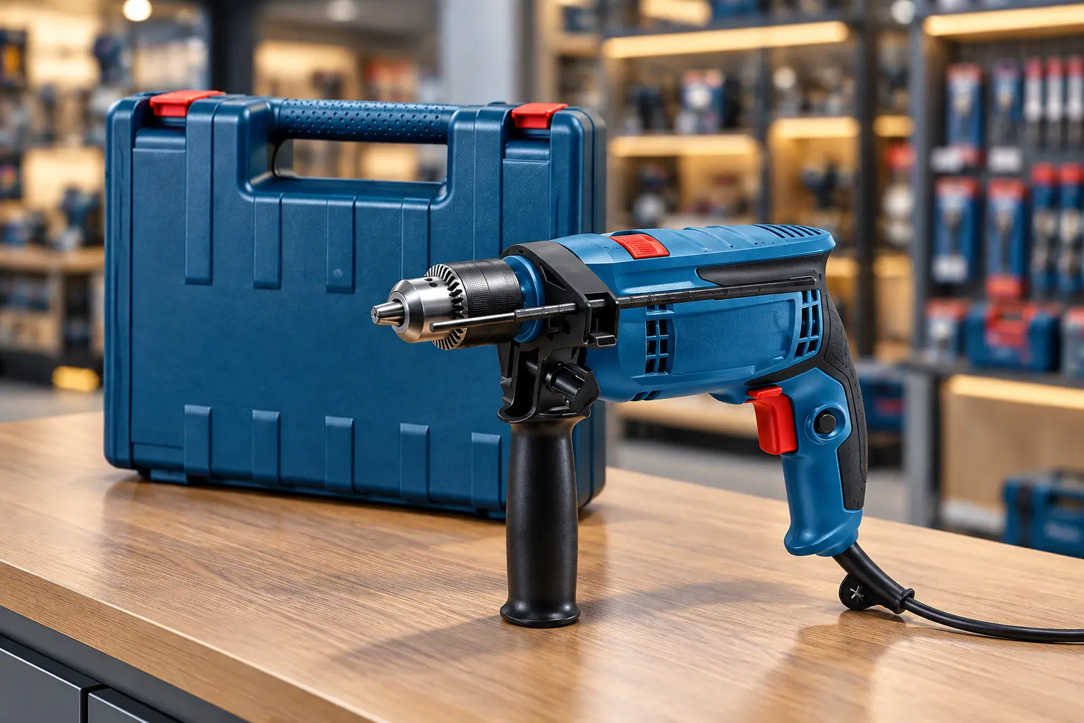 Bosch 750 W ou bateria: 3 furadeiras com mandril de 10 a 13 mm