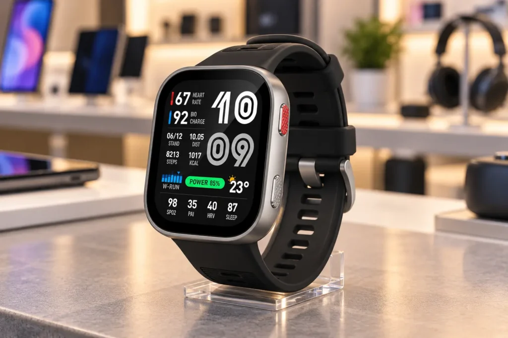 Amazfit Bip 6 ou Bip Max: até 14 ou 20 dias de bateria declarada