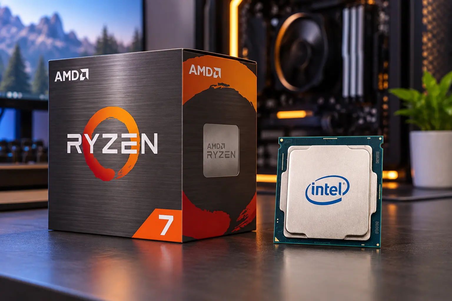 Ryzen 7 5700X ou i5-10400F: 8 ou 6 núcleos e troca de placa-mãe