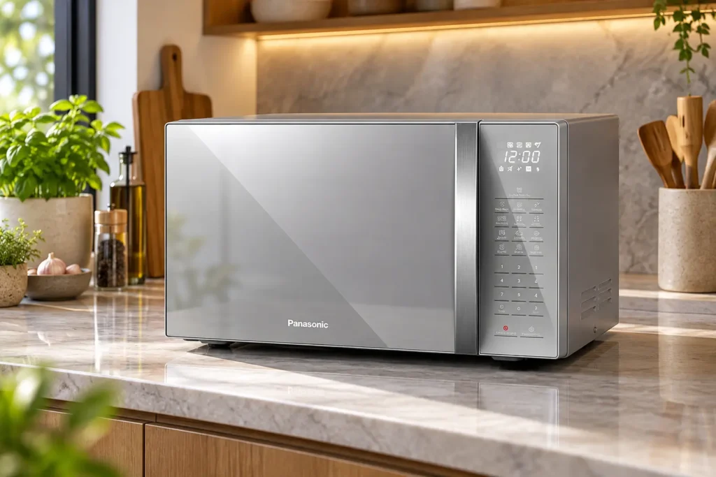 Dois Panasonic de 34L têm funções distintas; o terceiro tem 21L