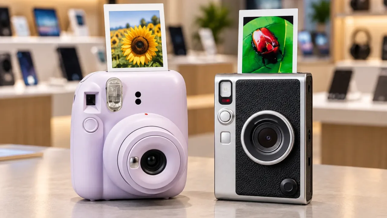 Instax Mini 12 ou Mini Evo: impressão direta ou controle digital