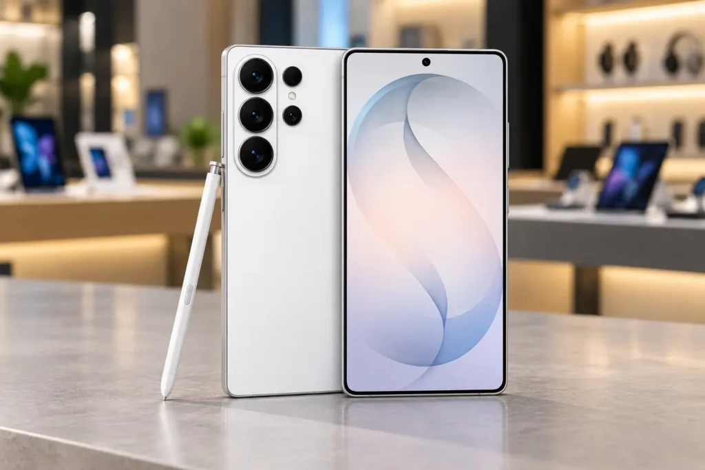 S26 Ultra e iPhone 17e têm 256GB; S25 FE e A57, 128GB