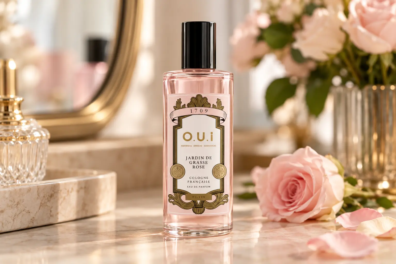 O.U.i Jardin de Grasse Rose: perfume 100ml, creme 30g e sabonete 90g