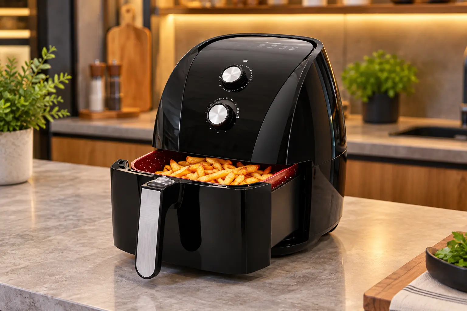 Britânia 5,5L ou Air Fry Oven 12L: cesto ou função de forno