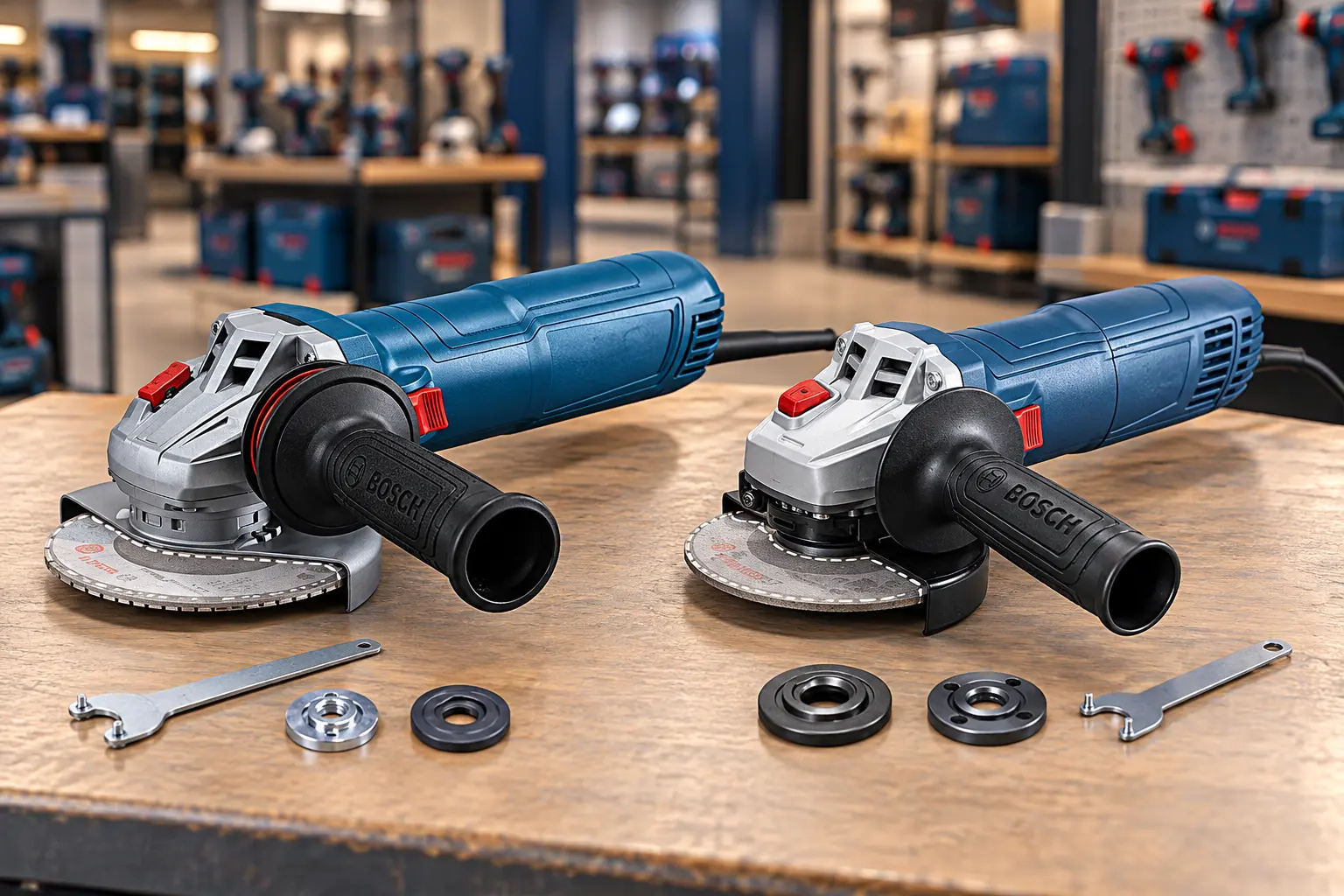 Bosch GWS 700 ou GWS 12-125 S: 710W ou 1200W com proteção eletrônica