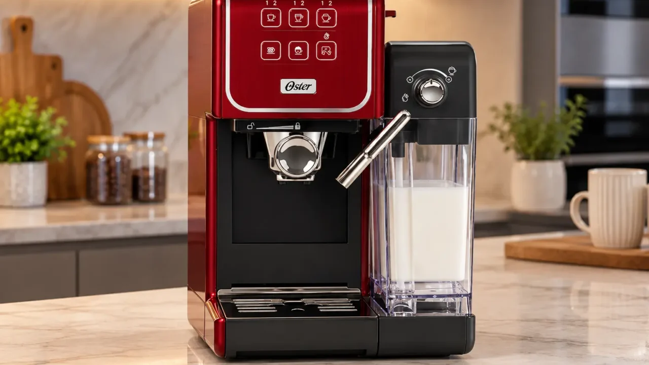 Oster PrimaLatte Touch vermelha ou cinza: duas cores, ambas 220V