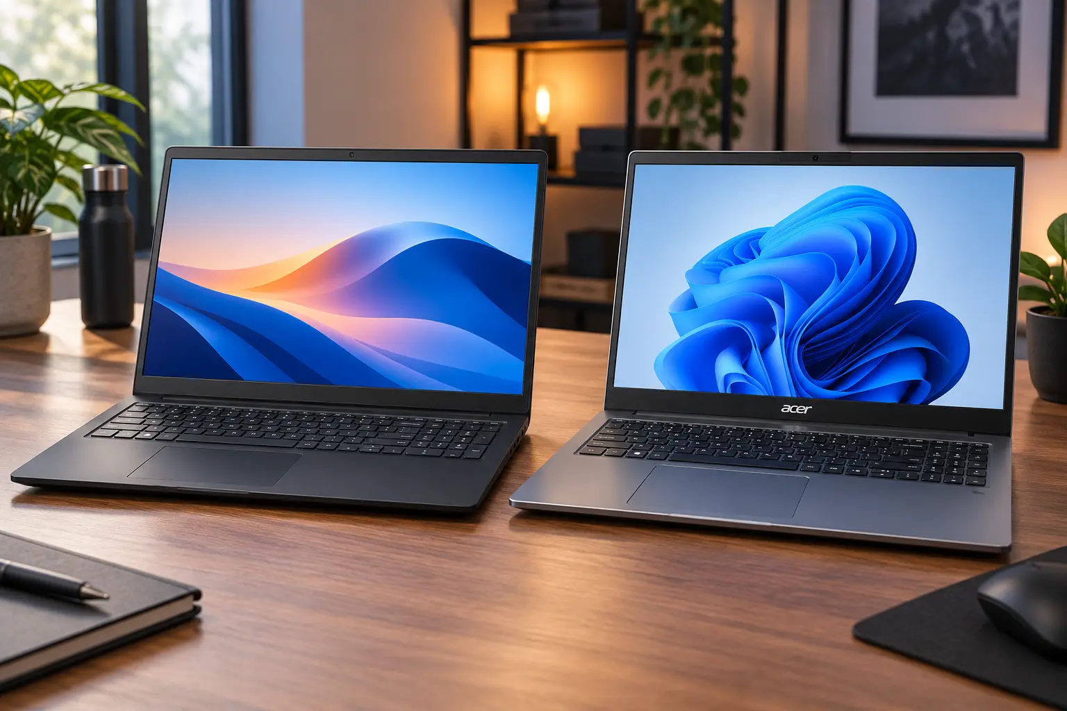 Dell 15 ou Acer Aspire Go: Core i5 série U ou H e tela de 120 Hz