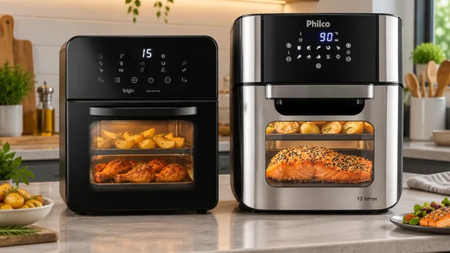 Elgin 10L ou Philco 12L: capacidade e controles na rotina