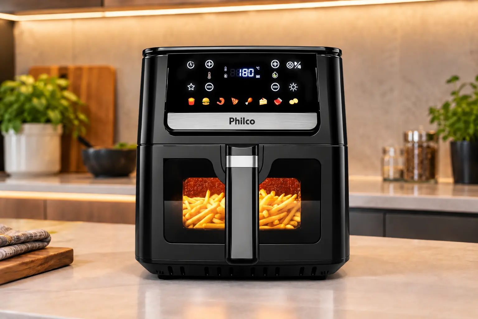 Philco PAF65 de 6,5L tem visor; a Oven de 12L também é forno