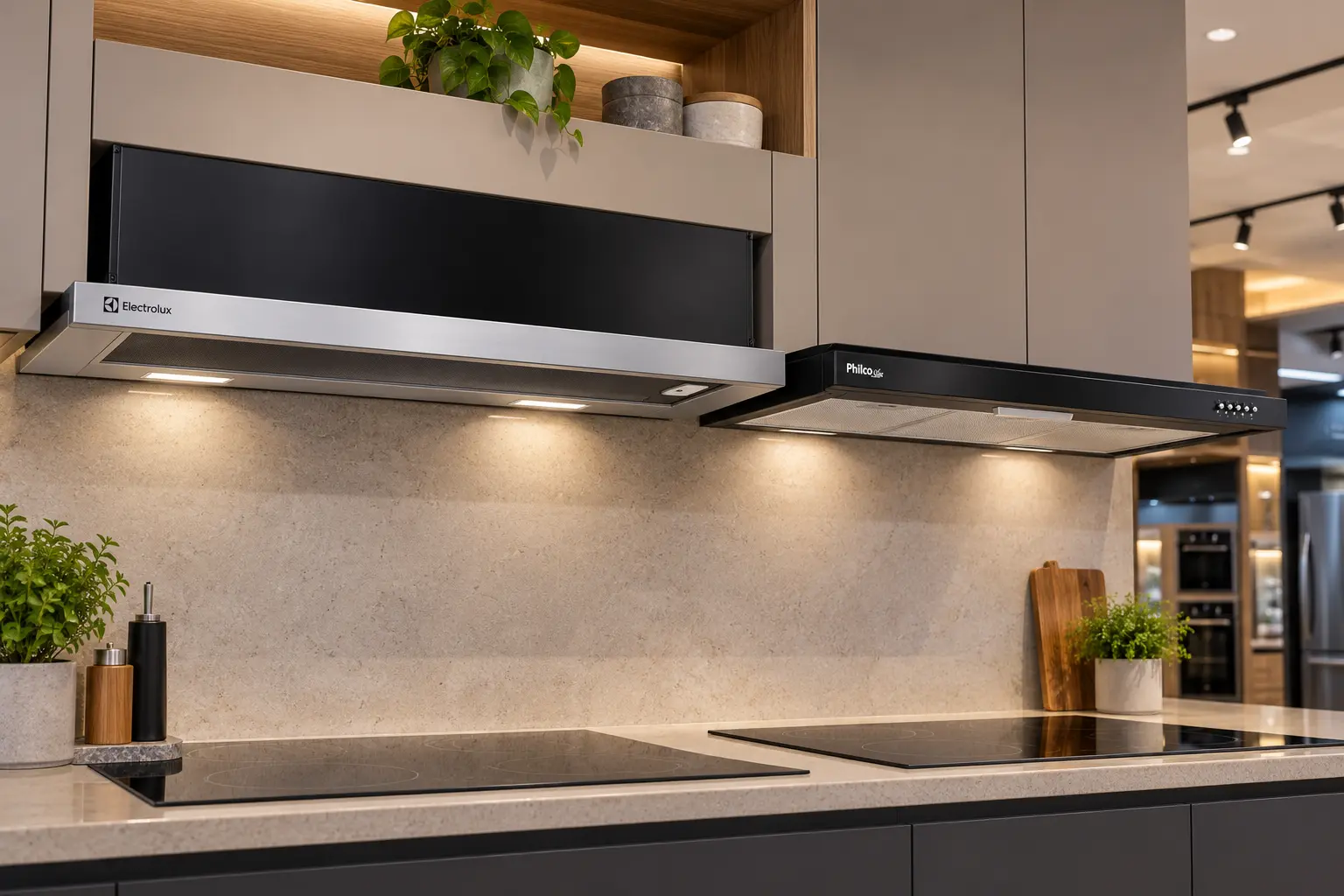 Electrolux retrátil ou Philco Slim 90 cm: instalação e iluminação