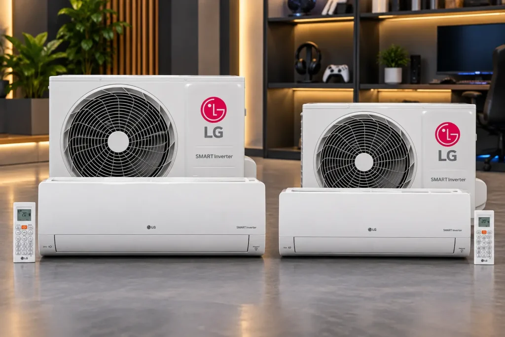 LG Voice 12.000 ou 9.000 BTUs: a diferença está no tamanho do ambiente
